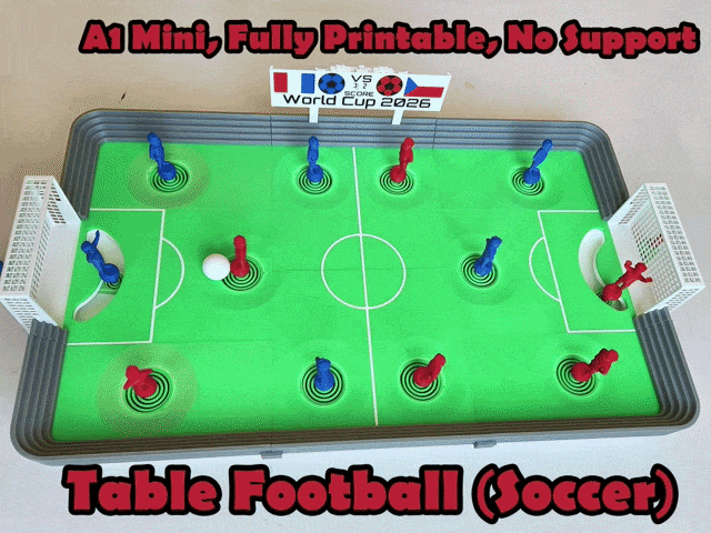 Table Football/Soccer Game (Fully Printable)