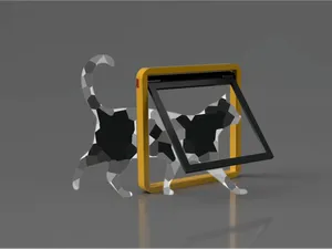 Katzenklappe für Fliegengitter