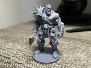 Orc Warlord : Brutal Miniature (Tabletop Battles)