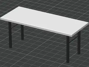 Plastic Outdoor Table Scale Model 