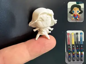 Mini Chibi WonderWoman Inspired Hero–Pocket Figure