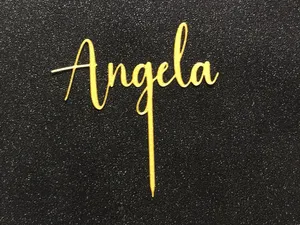 Angela cake topper