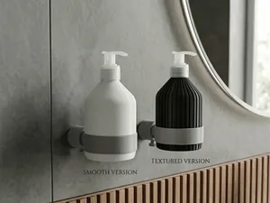 Wall-Mounted Soap Dispenser  Textured&Smooth Vers.