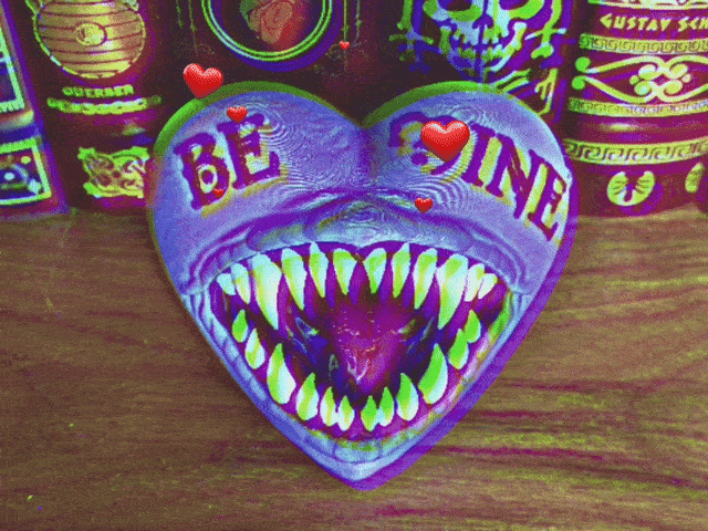 Conversation Heart Monster - Creepy Valentine