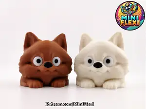 Mini Flexi Pomeranian - No Support Articulated