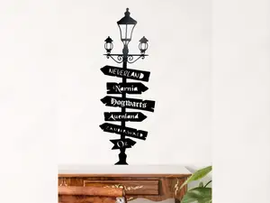 Wandbild Wegweiser Fantasy