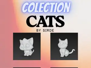 Gatos colección 7 figuras