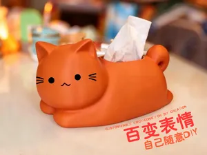 猫咪造型 纸巾盒