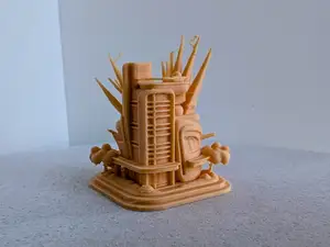 Futuristic building miniature 006