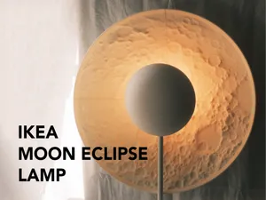 IKEA - Moon eclipse lamp ( on STRÅLA base)