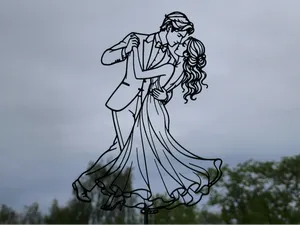 Romantic Dancing Couple 2D Wall Art