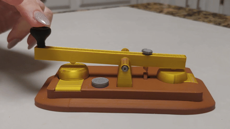 Morse Code Telegraph Desk Fidget Clicker