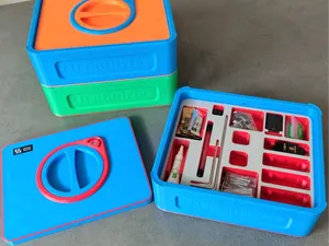 Box with twist lock ,stackable