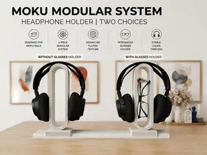 MOKU Headphone & Glasses Stand – 4 Rail Edition