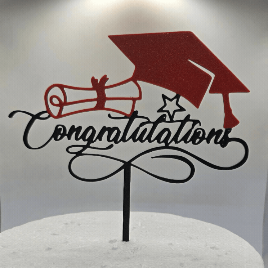 congratulations Graduation cake topper