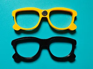 Aimant de réfrigérateur style lunette