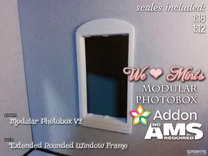 Modular Photobox V2 Windows: Rounded Window Frame