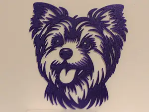 Yorkshire terrier wall art 2D