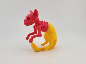 Skeleton Cat – Stylized 3D Printed Figure