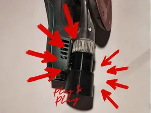 Exenterschleifer Adapter auf 40 mm