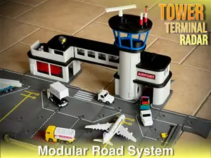 Toy City Airport Tower & Gate Terminal (1:64/1:87)