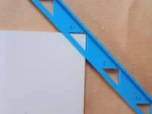 Bookbinding Corner Miter Ruler (AllInOne 2-3.5mm)
