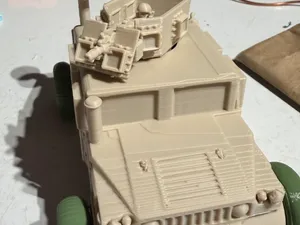 WIDE HMMWV USMC Rotating Turret & Wheels Version