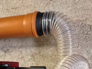 100mm Spiralschlauch DN110 KG-/HT-Rohr Adapter