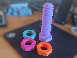 Tornillo tuerca juego didactico