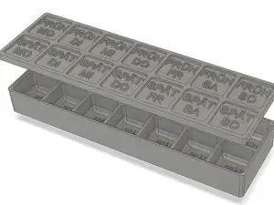Tablettenbox für eine Woche