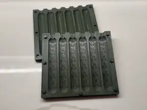 Softbait hotdog fishing bait mold
