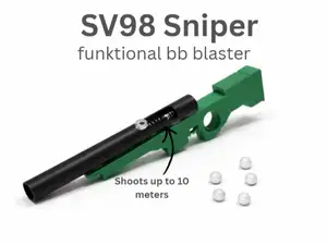Mini airsoft sniper (working)