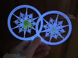 迪士尼米奇雪花-双层旋转挂件