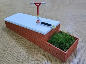 Fingerboard Grass Jump Ledge