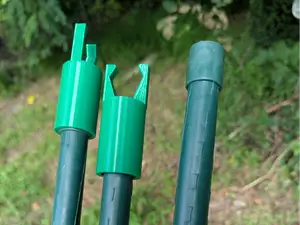 Vigoro garden green stake light string holder