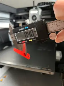 0.4 mm feeler gauge for non-destructive tramming