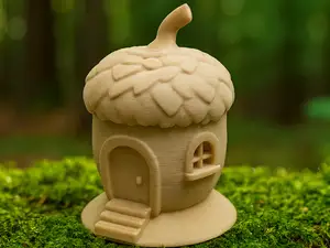 Eichelhaus mit Treppe – naturinspirierte Miniatur