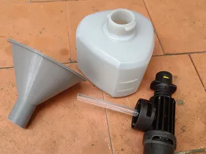 Funnel with Vent Tube for Detergent Tank