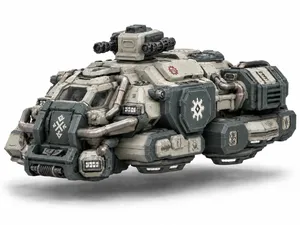 Grimdark Space Dwarf Armored Hover Tank - Vehicle