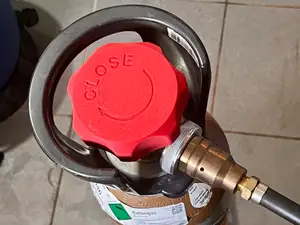 Gasflaschen Handgriff, Schweißen, Argon, Helium