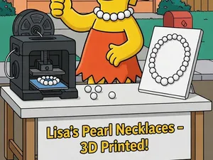 Lisa Simpson neck Pearls 1,75m holes no supports