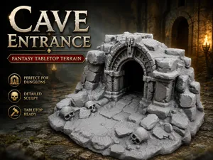 Fantasy Höhleneingang mit Steinportal – Scatter