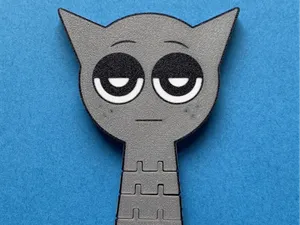 Flex Sprunki Gray Fidget Toy