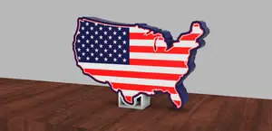 American Flag Light Box