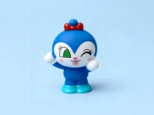 蓝精灵-面包超人日漫卡通玩具扭蛋摆件盲盒公仔女童涂色