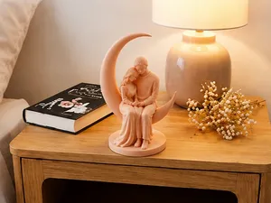 Moonlit Embrace Couple Figurine Decor