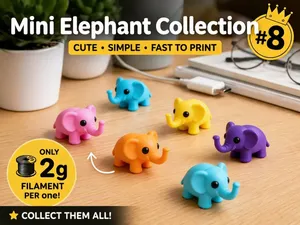 Mini Elephant Fidget - Micro Zoo