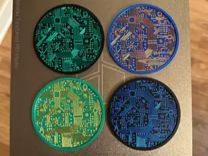 Circuit Board Coaster - Create Your Own Colors!