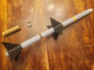 Launchable AIM-7 Sparrow Model Rocket, 18mm Motors
