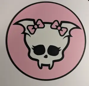Monster High Draculaura Skullette Bordered Wall Plaque Flat
